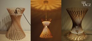 Lampa drewniana Tornado